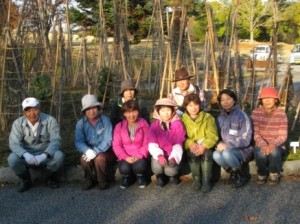 緑化ボランティア養成講座 雪囲い②